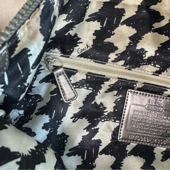 Coach Madison Audrey Chain Bag Anthracite Metallic Dark Silver - Picture 12 of 15